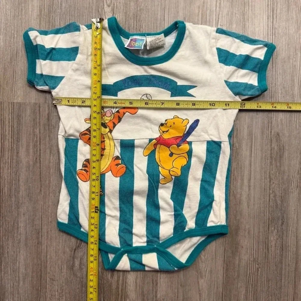 Vintage Baby Winnie The Pooh Tigger Baseball Team One Piece Size 18 Months